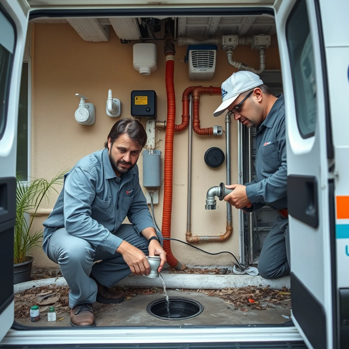 Multiple backed-up drains in a South Florida home signaling a main sewer line clog