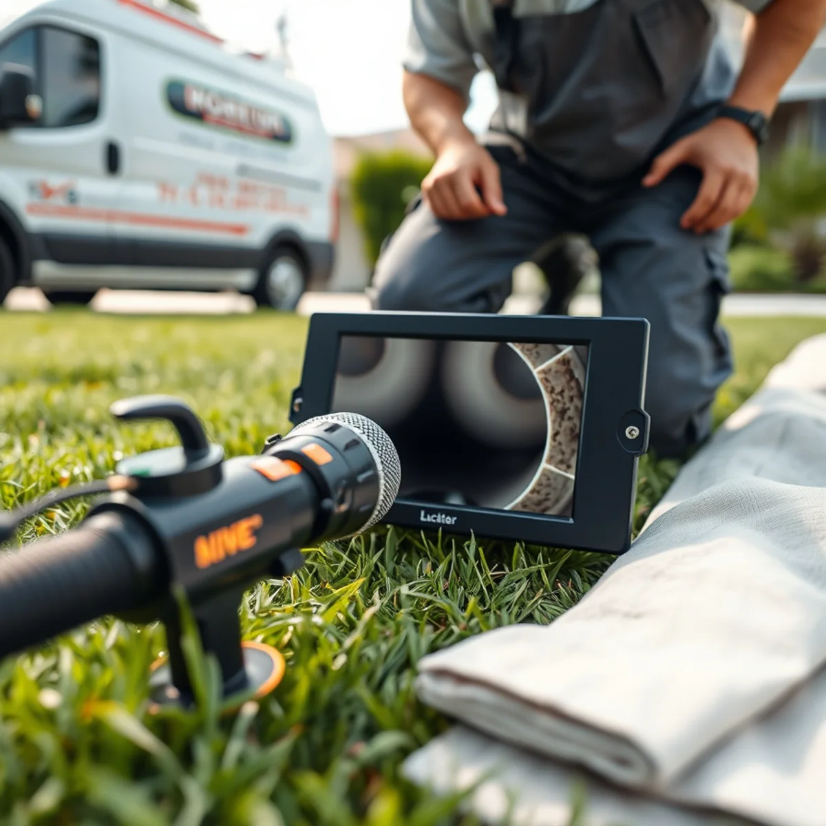 Broken Drain Pipe Diagnosis & Repair in progress on a Boca Raton, FL property